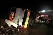 تصادف هولناک اتوبوس با کامیون در جاده ایلام-مهران