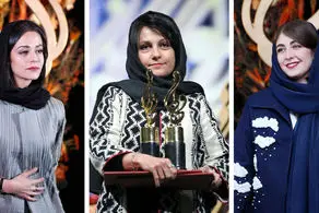 استایل هالیوودی روشنک و رابعه و مریم معصومی در جشن حافظ/ تصاویر