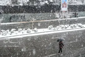 برف بهاری در تهران