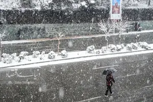 برف بهاری در تهران