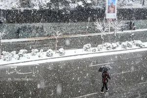 برف بهاری در تهران