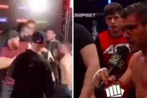 روس‌ها ورزشکار ایرانی را به قصد کشت زدند! /حرکت غیر ورزشی او با زنی که در زمین بود باعث خشم مردم شد +ویدئو