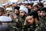 وقتی طلاب لباس نظامی پوشیدند| ببینید 