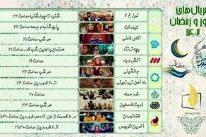 زمان پخش سریال های عید نوروز و رمضان/ جدول پخش