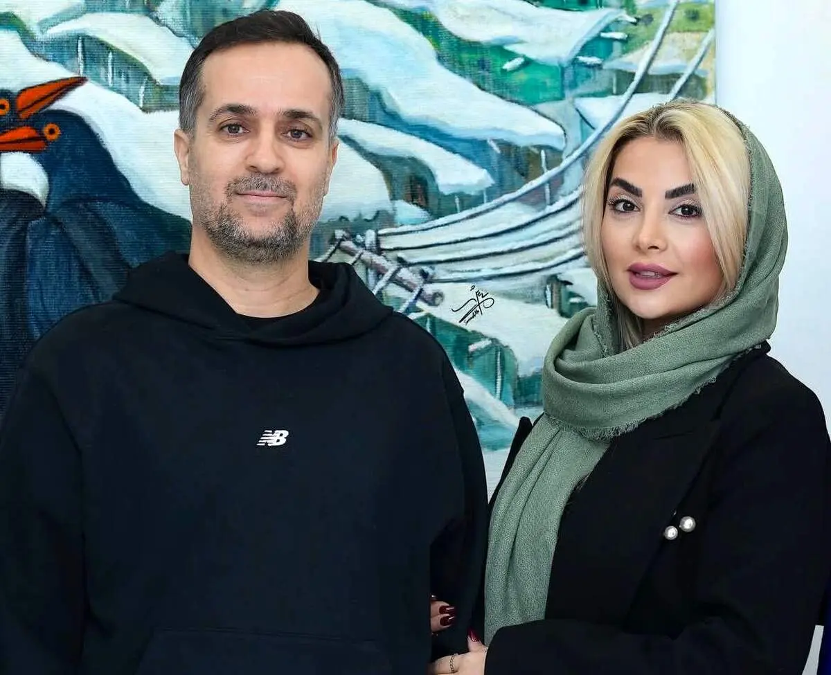 استایل جذاب احمد مهران‌فر و همسرش در کنار پارتنر جواد عزتی/ عکس