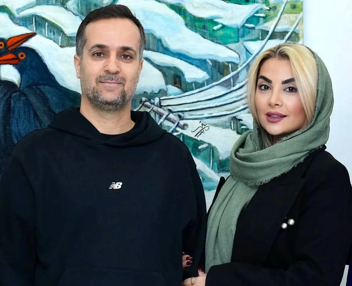 استایل جذاب احمد مهران‌فر و همسرش در کنار پارتنر جواد عزتی/ عکس