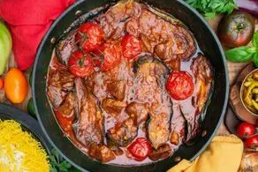 طرز تهیه خوراک گوجه بادمجان ساده با طعمی بی‌نظیر
