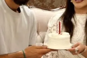 بوسه عاشقانه بیرانوند و اکی خانم در سالگرد ازدواجشان!/ عکس