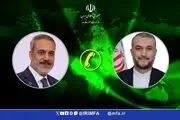جزییات تماس تلفنی وزرای خارجه ایران و ترکیه