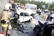 10 کشته و زخمی در تصادف هولناک پراید و سوزوکی