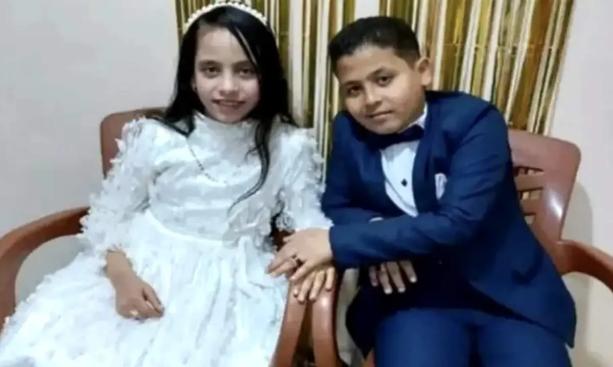 جنجال نامزدی دو کودک کم سن و سال+عکس