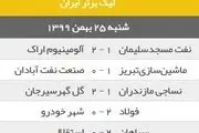 نتایج بازی های امروز لیگ برتر؛ همه بازی ها برنده داشت