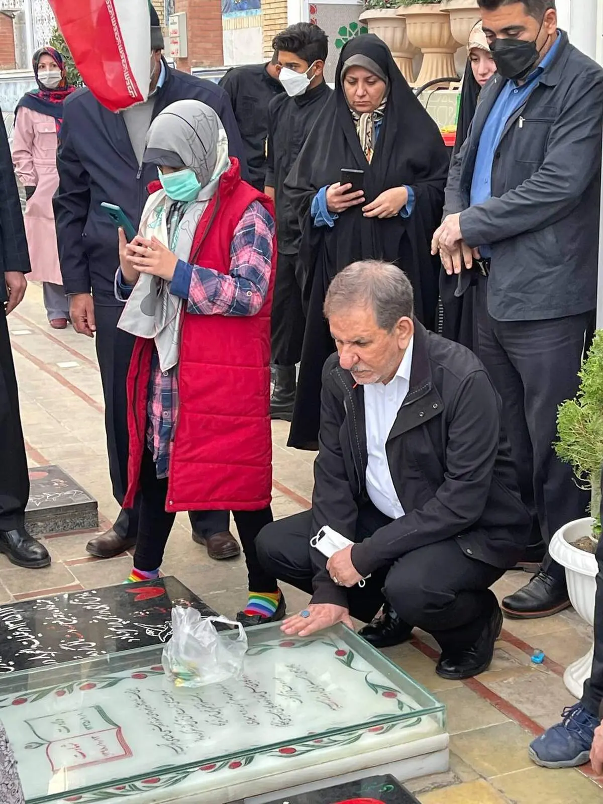 اسحاق جهانگیری در نخستین روز سال کجا رفت/ ببینید 