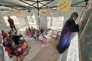 تصاویر تامل برانگیز از آغاز سال تحصیلی در غزه + ببینید 