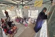 تصاویر تامل برانگیز از آغاز سال تحصیلی در غزه + ببینید 