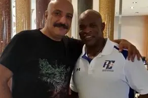  بازیگر مشهور سینمای ایران کنار غول NBA/ عکس