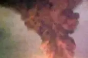  یک انبار نفت در جنوب تهران هدف قرار گرفت