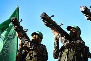 رونمایی از موشک فلسطینی‌ها+عکس