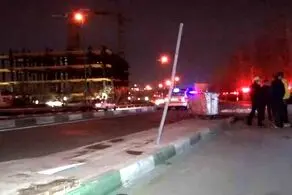 تصادف شدید هیوندا در بزرگراه یاسینی/ یک نفر جان باخت
