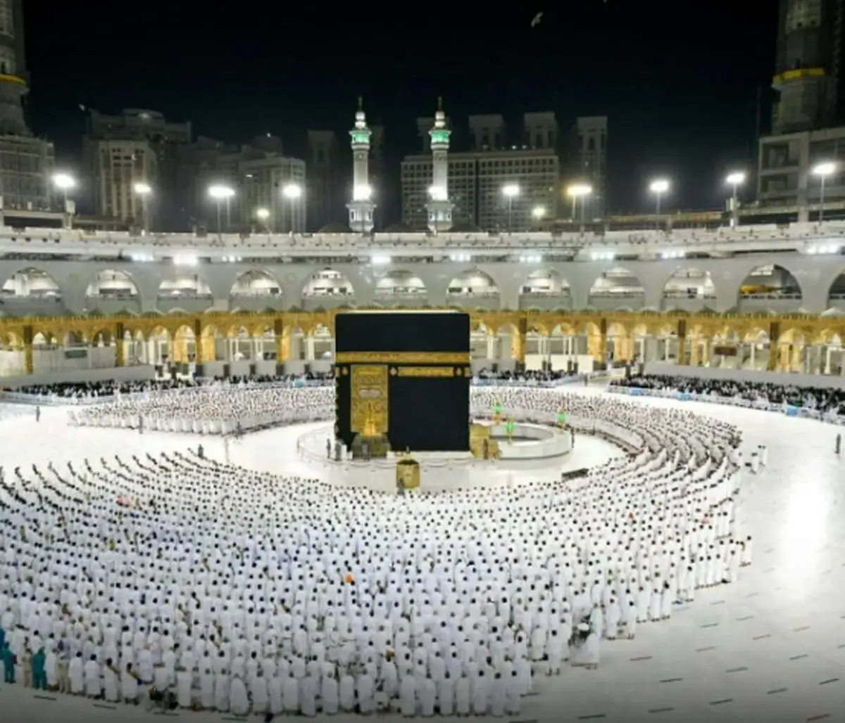 یک فرد عجیب در وسط مراسم حج ظاهر شد/ عکس