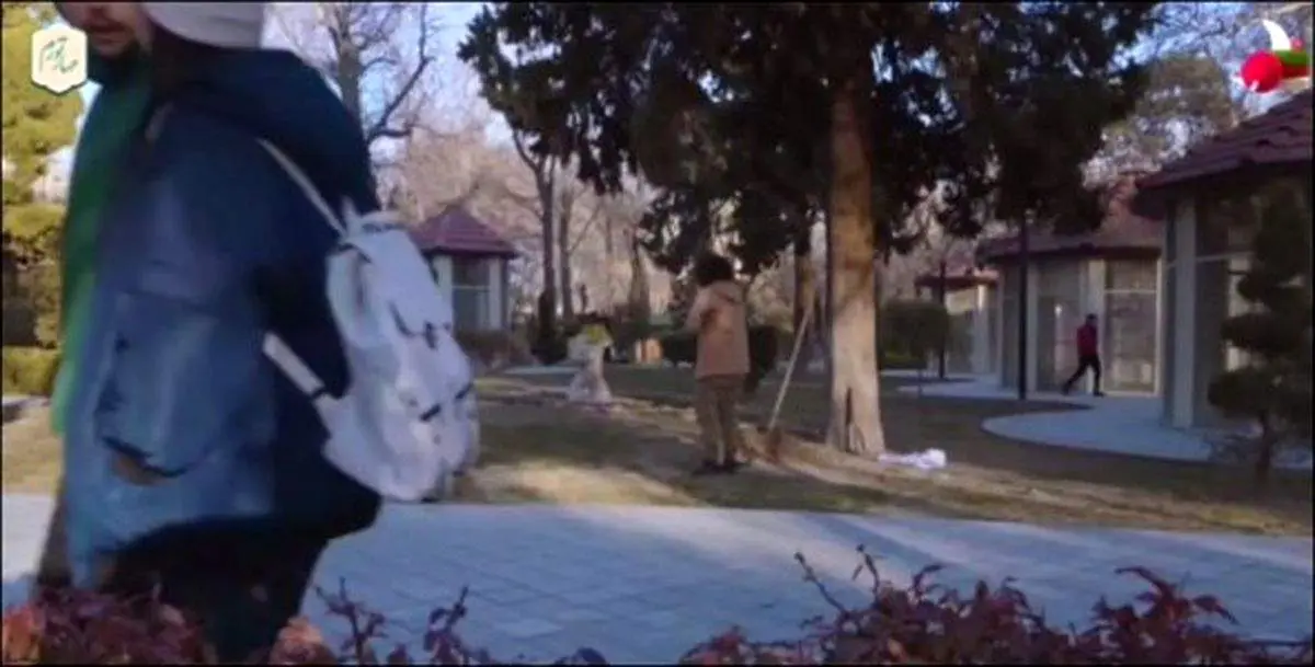 آبروریزی تازه از شبکه نسیم/ بوسه یک زوج هنگام عبور از مقابل دوربین!