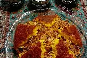 طرز تهیه لوبیا پلو با ته چین خوشمزه