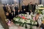 حضور سید علی خمینی در مزار شهید سیدحسن نصرالله