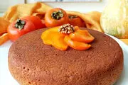 طرز تهیه کیک خرمالو با سس مخصوص