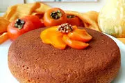 طرز تهیه کیک خرمالو با سس مخصوص