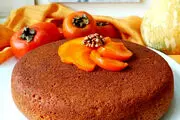 طرز تهیه کیک خرمالو با سس مخصوص