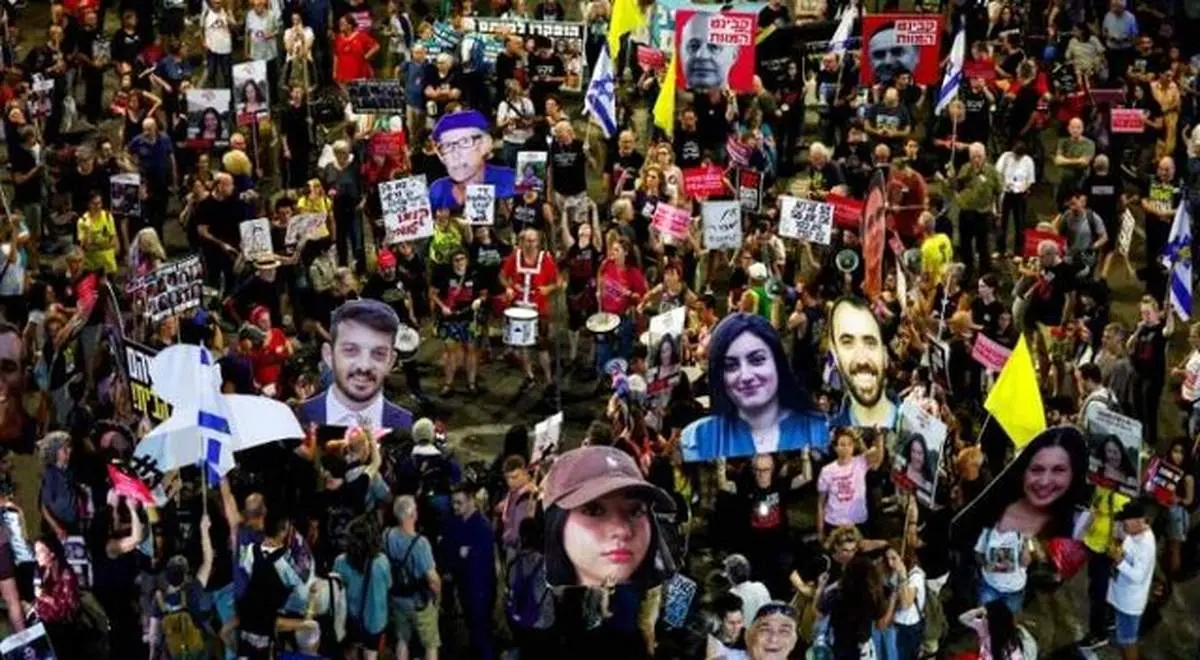 تظاهرات علیه نتانیاهو بالا گرفت + عکس 
