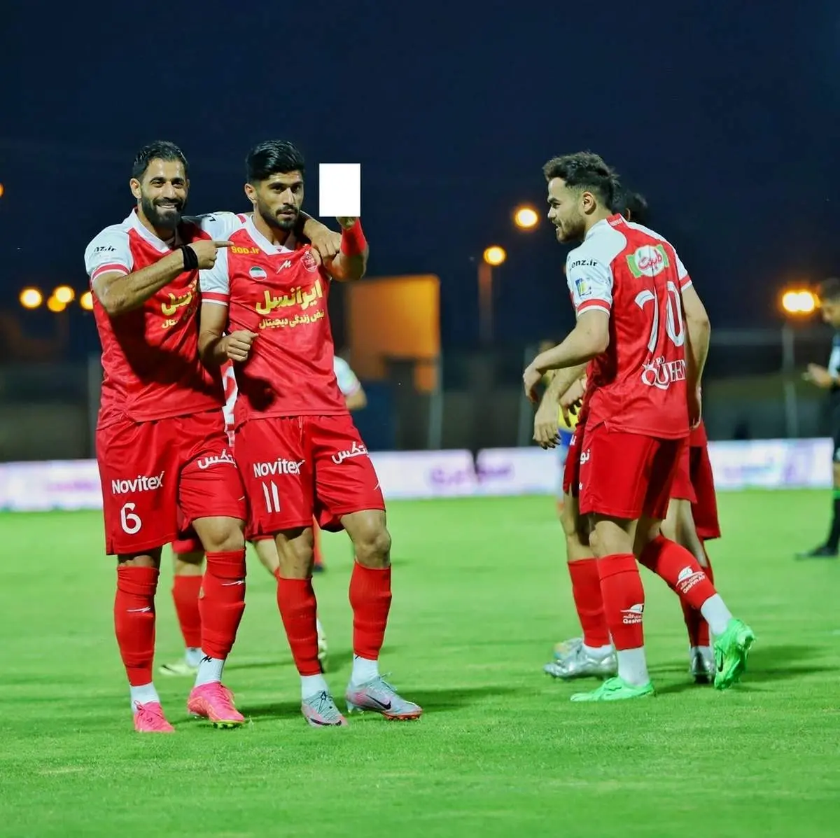 شادی زننده گلزن پرسپولیس/ عکس