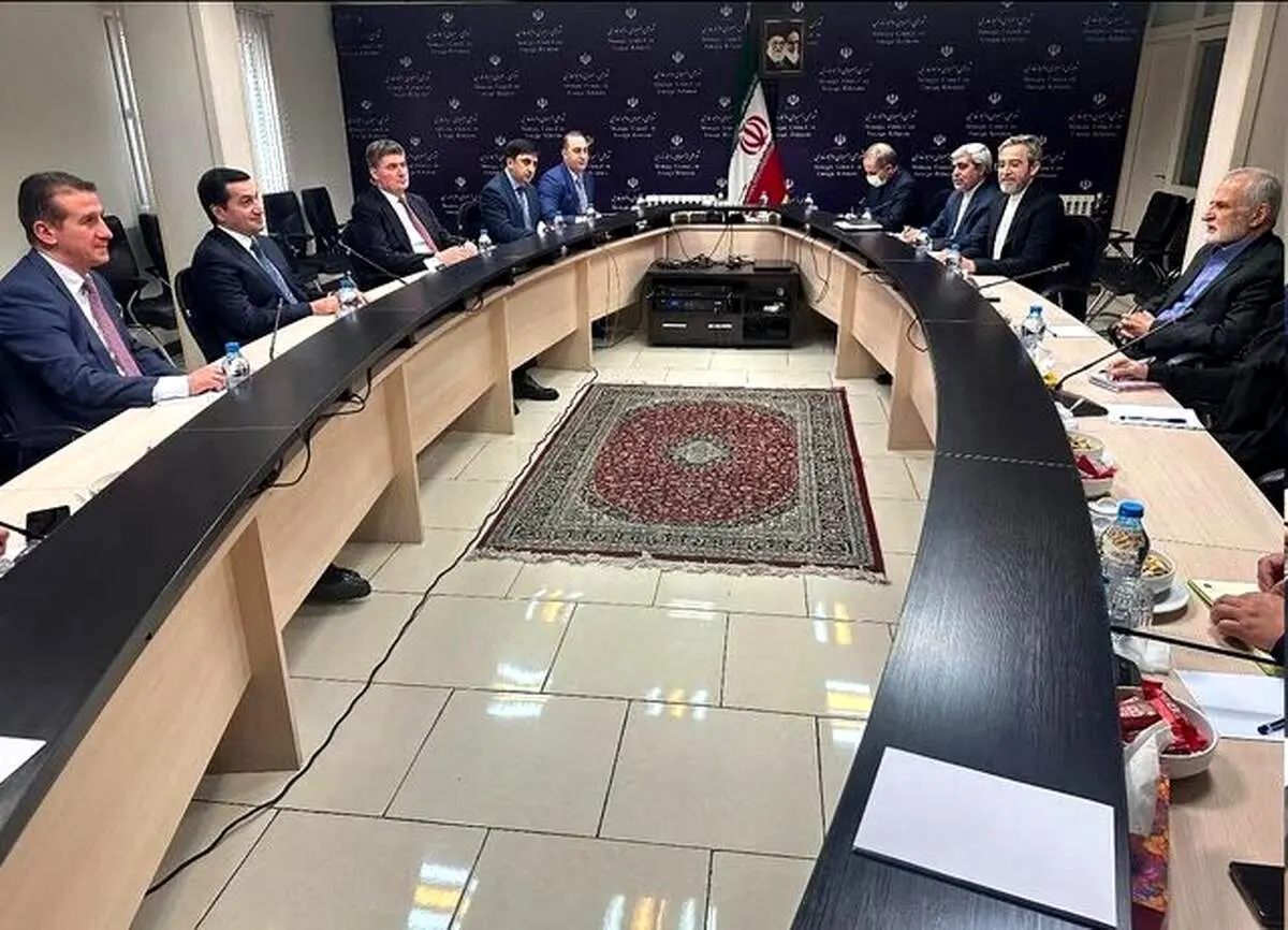 کمال خرازی با دستیار الهام علی اف دیدار کرد 