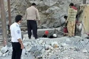 ریزش معدن در یزد