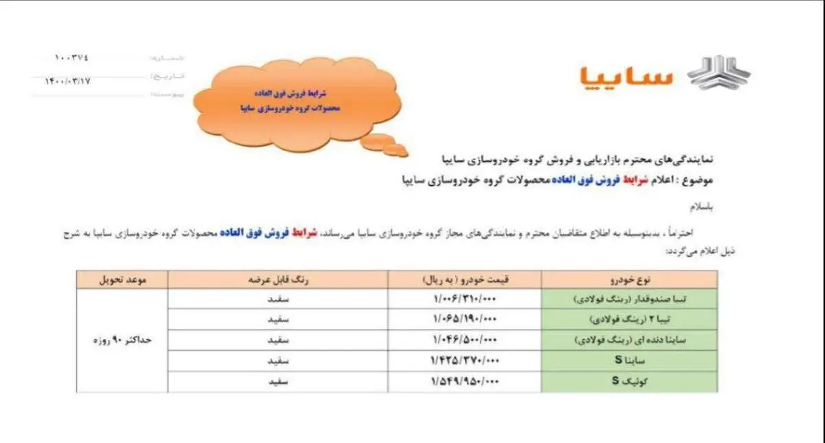 آغاز فروش فوری 5 محصول سایپا از فردا +جزئیات