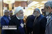 حضور حسن روحانی در مراسم ترحیم مادر حسام الدین آشنا + عکس 