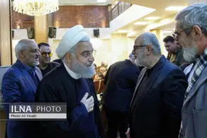 حضور حسن روحانی در مراسم ترحیم مادر حسام الدین آشنا + عکس 
