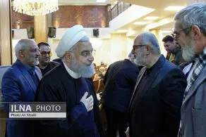 حضور حسن روحانی در مراسم ترحیم مادر حسام الدین آشنا + عکس 