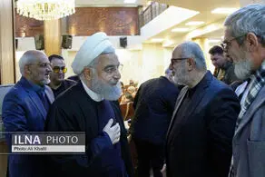 حضور حسن روحانی در مراسم ترحیم مادر حسام الدین آشنا + عکس 