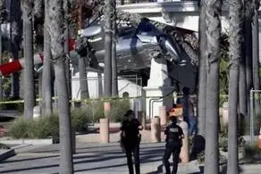 ​سقوط بالگرد روی عابران پیاده