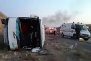 واژگونی اتوبوس تهران – یزد در کاشان / چه بلایی بر سر این 23  نفر آمد