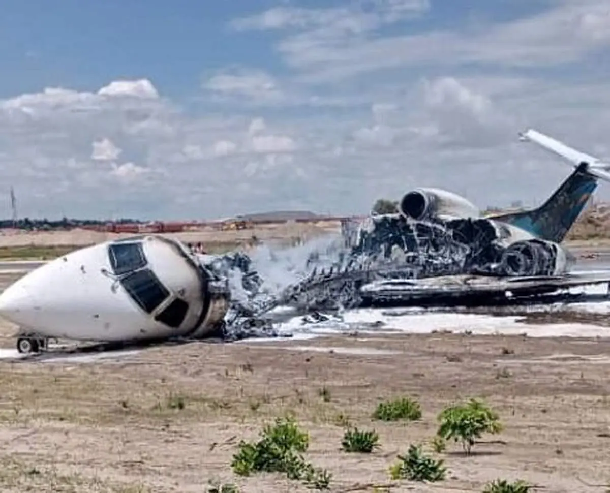 سانحه برای هواپیمای حامل وزیر معادن کنگو + عکس 