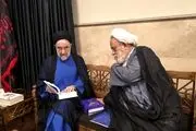 سید محمد خاتمی و ابطحی به دیدار شیخ انصاریان رفتند  