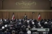 حضور مسعود پزشکیان در دیدار نمایندگان مجلس با رهبری + عکس 