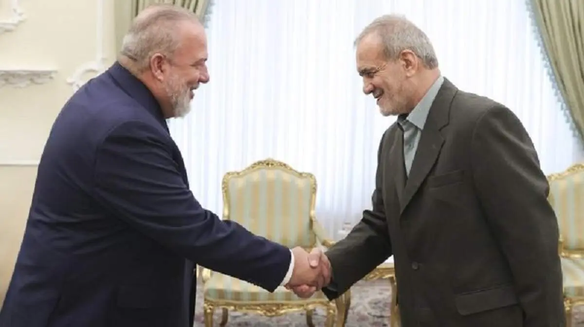 دیدار نخست‌ وزیر کوبا با پزشکیان