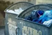 میخکوب شدن مرد با دیدن پاهای آویزان زنش از سطل آشغال سر کوچه!