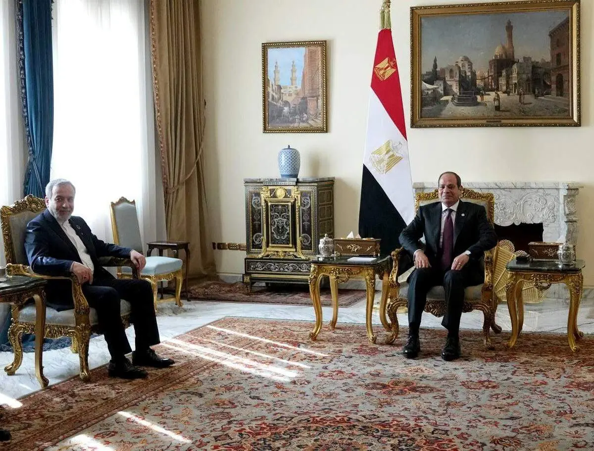 دیدار وزیر امور خارجه با رئیس‌جمهور مصر