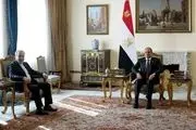 دیدار وزیر امور خارجه با رئیس‌جمهور مصر
