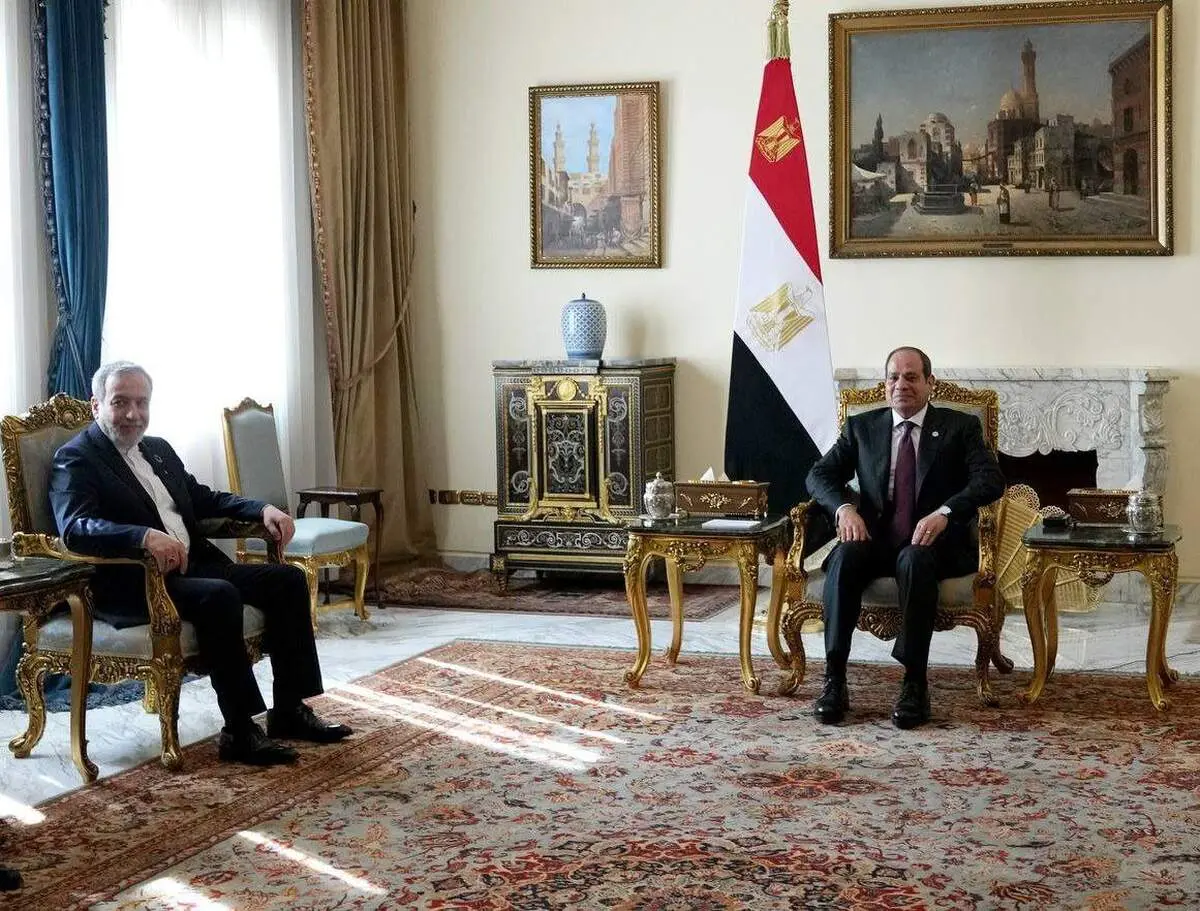 دیدار وزیر امور خارجه با رئیس‌جمهور مصر