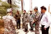 روند خدمات رسانی گروه پدافند هوایی بندر لنگه به زلزله‌زدگان بررسی شد